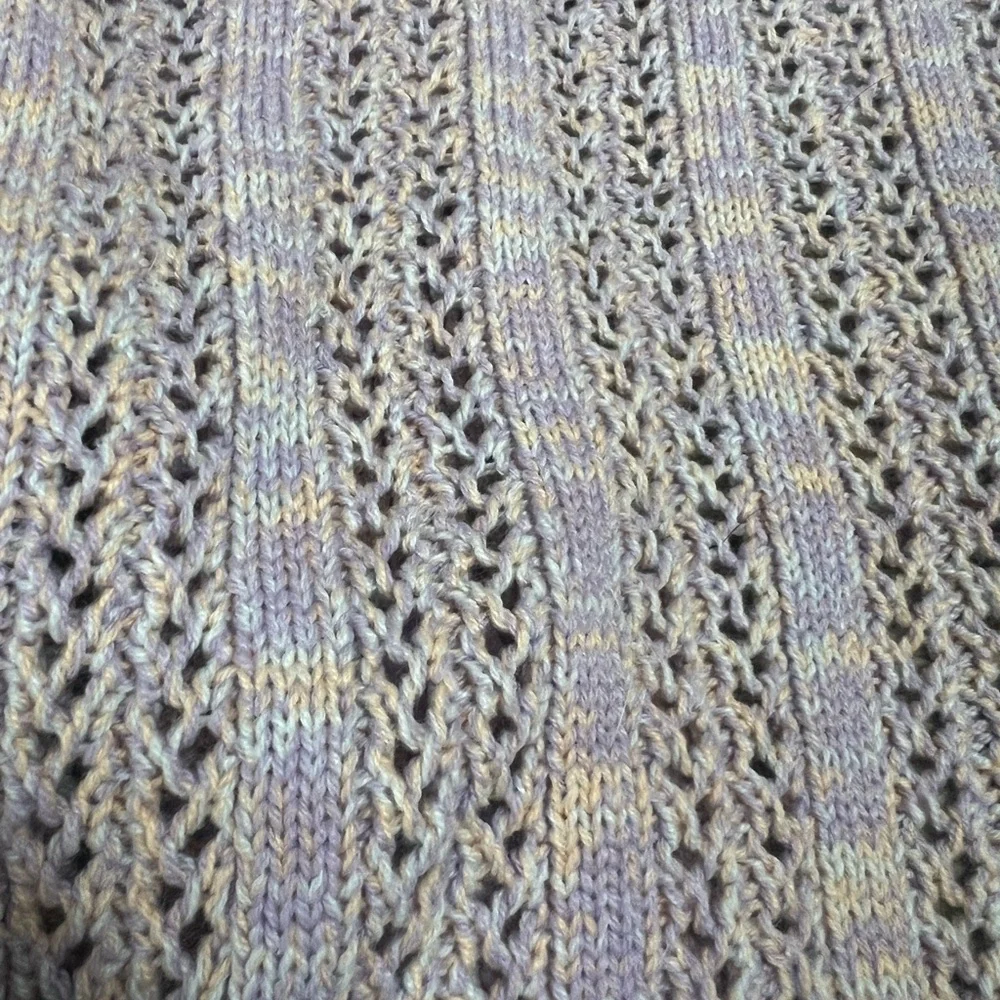 Girl Art Class Lavender Knit Cardigan